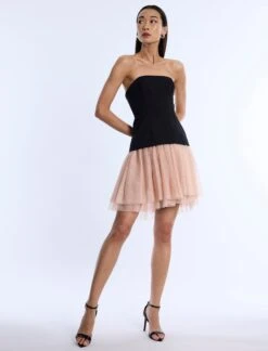 BCBGMAXAZRIA Strapless Tutu Dress