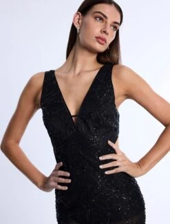 BCBGMAXAZRIA Embellished Cut-Out Gown -BCBGMAXAZRIA Shop 791108 199 5