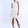BCBGMAXAZRIA Ruffle Skirt Dress