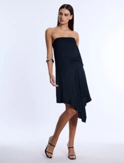 BCBGMAXAZRIA Strapless Drape Dress -BCBGMAXAZRIA Shop 79114015 MID 3
