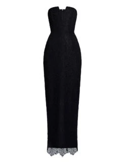 BCBGMAXAZRIA Lace Strapless V Neckline Gown -BCBGMAXAZRIA Shop 79114146 199 7