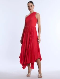BCBGMAXAZRIA One Shoulder Pleated Dress 12 BCBGMAXAZRIA One Shoulder Pleated Dress -BCBGMAXAZRIA Shop 79114186 5621 1