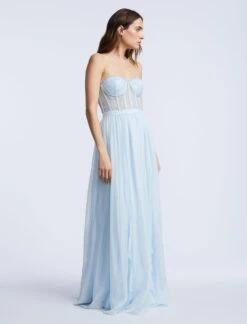 BCBGMAXAZRIA Lace Bodice Chiffon Rufle Gown -BCBGMAXAZRIA Shop 79114214 9245 3