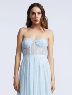 BCBGMAXAZRIA Lace Bodice Chiffon Rufle Gown -BCBGMAXAZRIA Shop 79114214 9245 4