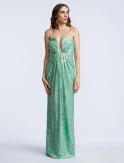 BCBGMAXAZRIA Plunging U Neckline Gown 12 BCBGMAXAZRIA Plunging U Neckline Gown -BCBGMAXAZRIA Shop 79114225 9202 5