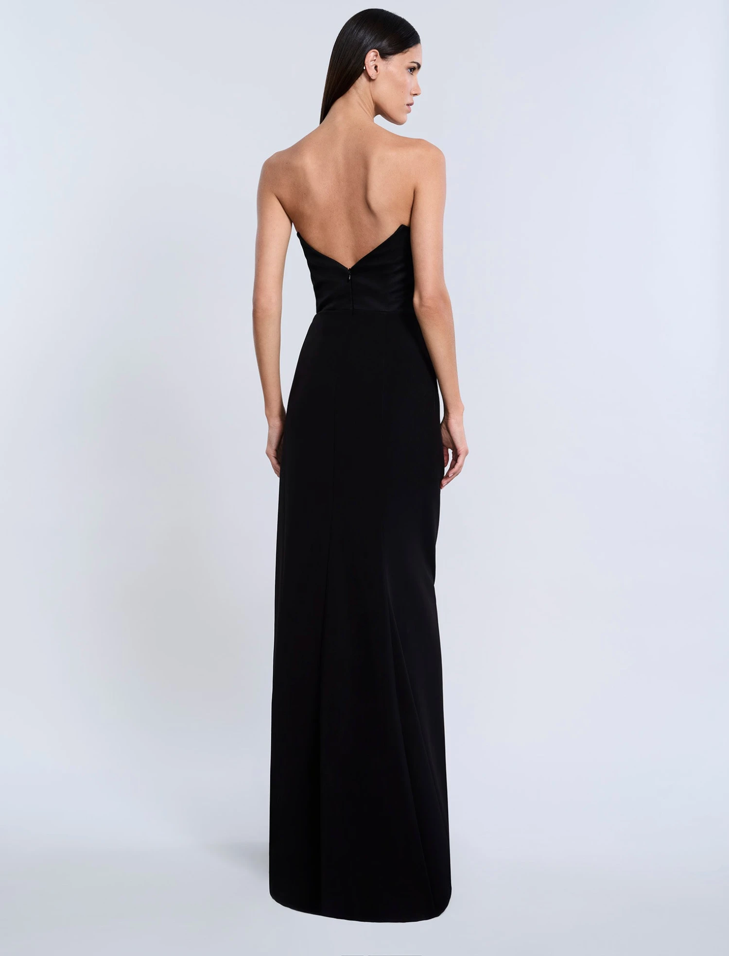 BCBGMAXAZRIA High Draped Slit Gown 2 BCBGMAXAZRIA High Draped Slit Gown - Image 2
