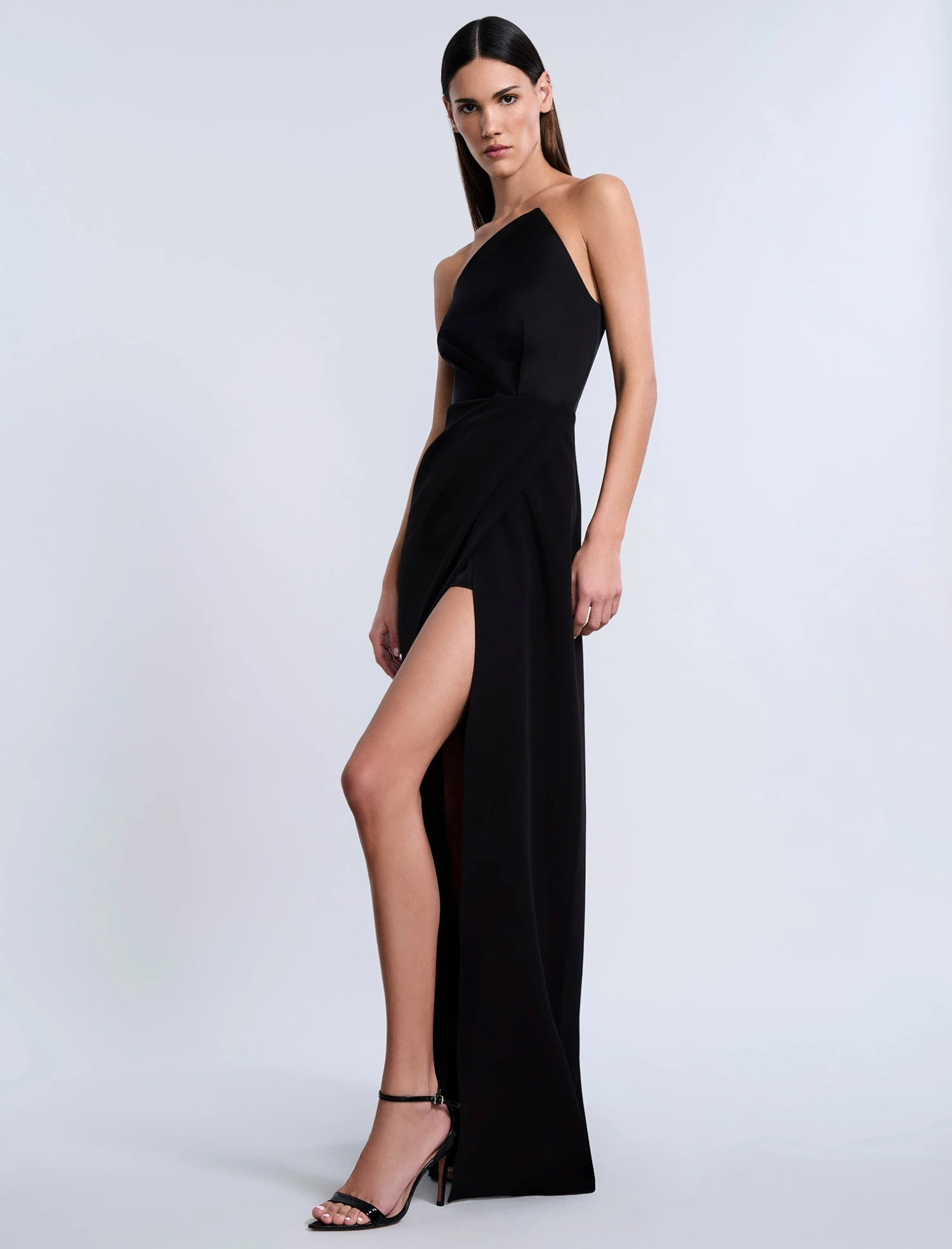 BCBGMAXAZRIA High Draped Slit Gown 7 BCBGMAXAZRIA High Draped Slit Gown - Image 7