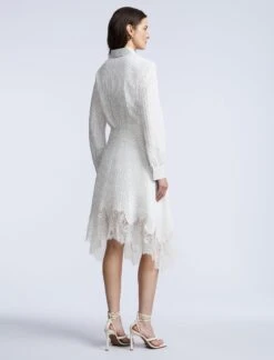 BCBGMAXAZRIA Stripe Shirt Dress With Lace -BCBGMAXAZRIA Shop 79114237 9112 8