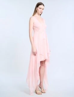 BCBGMAXAZRIA Lace Applique Chiffon Dress -BCBGMAXAZRIA Shop 79114238 9196 2