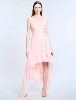 BCBGMAXAZRIA Lace Applique Chiffon Dress -BCBGMAXAZRIA Shop 79114238 9196 4