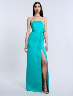 BCBGMAXAZRIA Folded Detail Gown