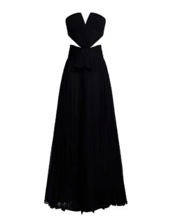 BCBGMAXAZRIA Cutout Shirring Bow Tie Gown -BCBGMAXAZRIA Shop 79114274 199 7