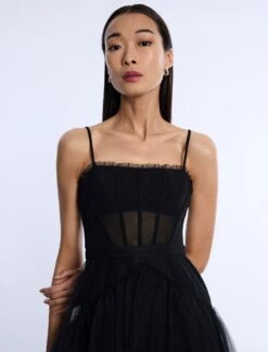 BCBGMAXAZRIA Oly Tiered Ruffle Tulle Evening Gown -BCBGMAXAZRIA Shop 79114281 199 5