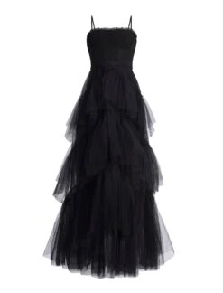 BCBGMAXAZRIA Oly Tiered Ruffle Tulle Evening Gown -BCBGMAXAZRIA Shop 79114281 199 7