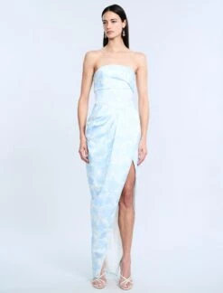 BCBGMAXAZRIA Pleat Bodice Wrap Skirt Gown -BCBGMAXAZRIA Shop 79114289 9249 1