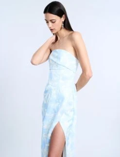 BCBGMAXAZRIA Pleat Bodice Wrap Skirt Gown -BCBGMAXAZRIA Shop 79114289 9249 4