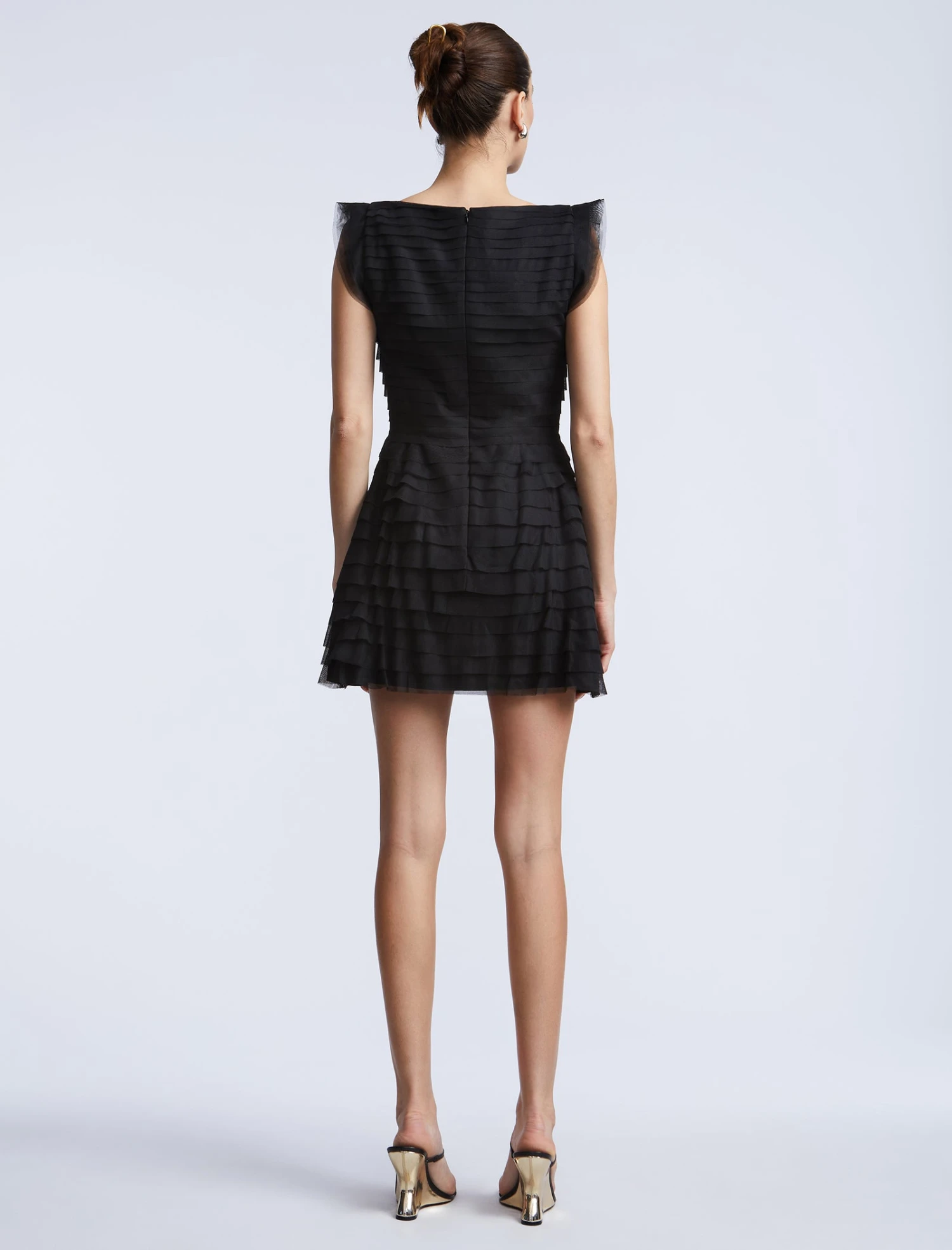 BCBGMAXAZRIA Tulle Tiered Mini Dress 2 BCBGMAXAZRIA Tulle Tiered Mini Dress - Image 2