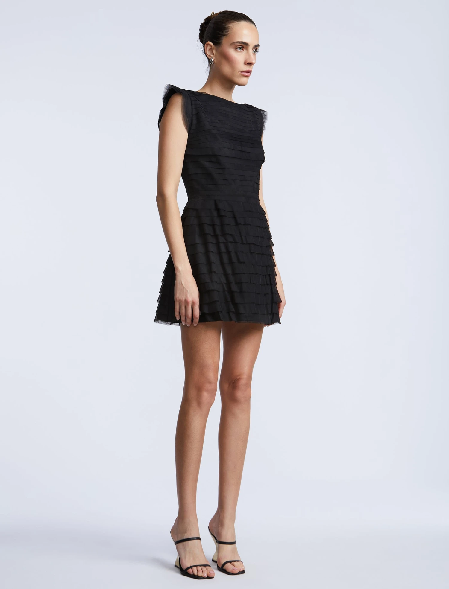 BCBGMAXAZRIA Tulle Tiered Mini Dress 3 BCBGMAXAZRIA Tulle Tiered Mini Dress - Image 3