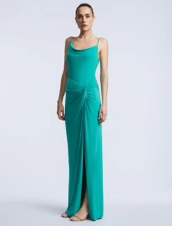 BCBGMAXAZRIA Cowl Draped Gown With Twist -BCBGMAXAZRIA Shop 79114306 9241 6