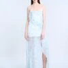 BCBGMAXAZRIA Mesh & Sequin Gown