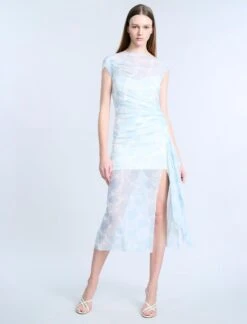 BCBGMAXAZRIA Mesh & Sequin Midi Dress -BCBGMAXAZRIA Shop 79114310 9249 4