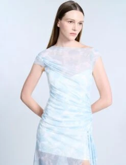 BCBGMAXAZRIA Mesh & Sequin Midi Dress -BCBGMAXAZRIA Shop 79114310 9249 5