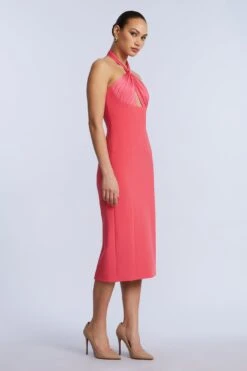 BCBGMAXAZRIA Midi Dress With A Twist -BCBGMAXAZRIA Shop 79114693 9381 3