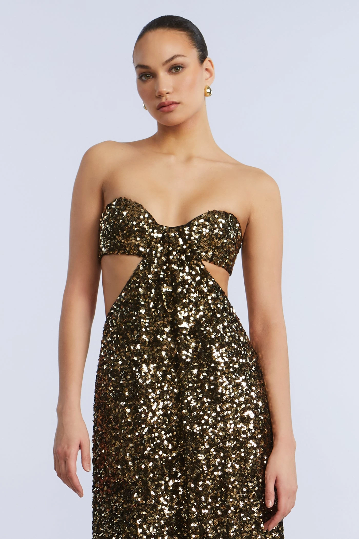 BCBGMAXAZRIA Sequin Strapless Gown 5 BCBGMAXAZRIA Sequin Strapless Gown - Image 5