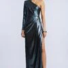 BCBGMAXAZRIA Strong Shoulder Gown