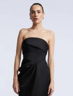 BCBGMAXAZRIA Solid Bodice Wrap Skirt Gown 13 BCBGMAXAZRIA Solid Bodice Wrap Skirt Gown -BCBGMAXAZRIA Shop 79114879 199 4
