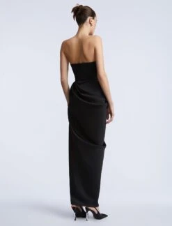 BCBGMAXAZRIA Solid Bodice Wrap Skirt Gown 17 BCBGMAXAZRIA Solid Bodice Wrap Skirt Gown -BCBGMAXAZRIA Shop 79114879 199 8