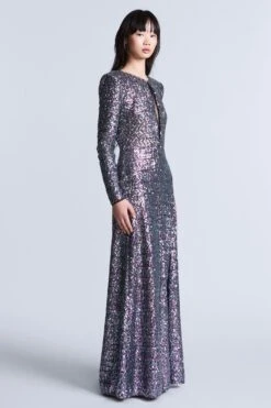 BCBGMAXAZRIA Long Sleeve Sequin Gown 12 BCBGMAXAZRIA Long Sleeve Sequin Gown -BCBGMAXAZRIA Shop 79114957 9252 3