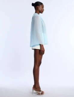 BCBGMAXAZRIA Pleated Sheer Blouse 11 BCBGMAXAZRIA Pleated Sheer Blouse -BCBGMAXAZRIA Shop 792003 814 3