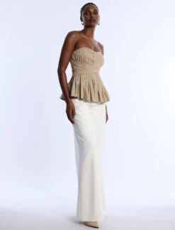 BCBGMAXAZRIA Stretch Linen Top -BCBGMAXAZRIA Shop 792022 4485 3