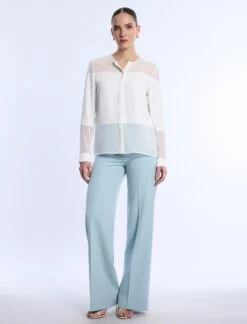 BCBGMAXAZRIA Sheer Panel Blouse -BCBGMAXAZRIA Shop 792042 9112 1