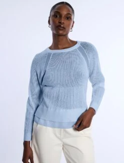 BCBGMAXAZRIA Pointelle Knit Sweater -BCBGMAXAZRIA Shop 792083 374 5