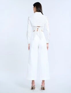 BCBGMAXAZRIA Lace Stripe Tie Back Top -BCBGMAXAZRIA Shop 79214244 9204 3