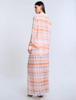 BCBGMAXAZRIA Chiffon Plaid Blouse -BCBGMAXAZRIA Shop 79214249 9246 2