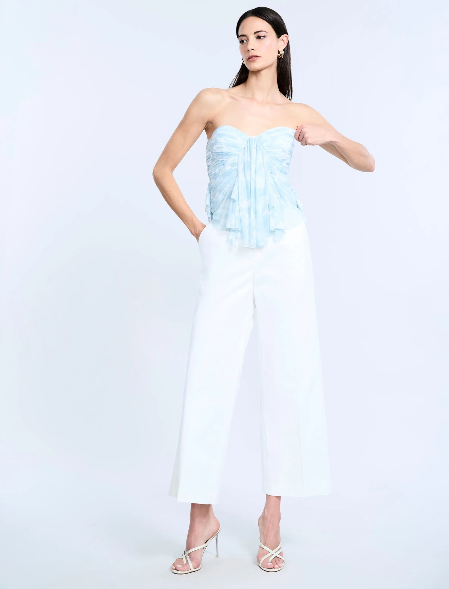 BCBGMAXAZRIA Printed Mesh Corset 5 BCBGMAXAZRIA Printed Mesh Corset - Image 5