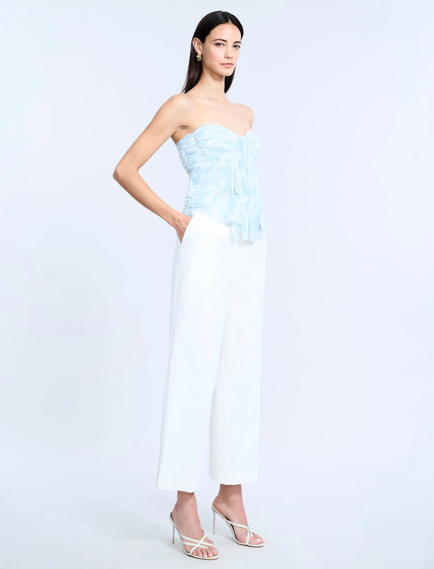 BCBGMAXAZRIA Printed Mesh Corset 3 BCBGMAXAZRIA Printed Mesh Corset - Image 3