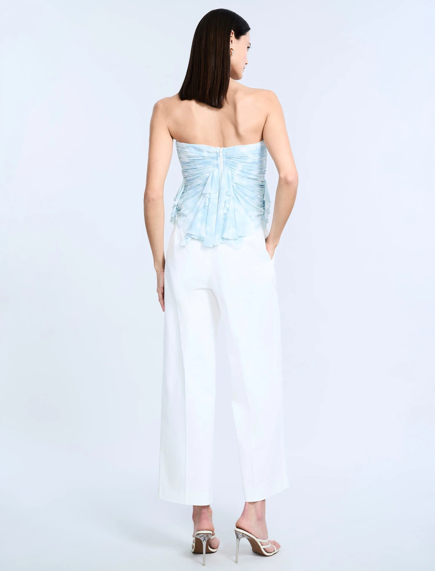 BCBGMAXAZRIA Printed Mesh Corset 2 BCBGMAXAZRIA Printed Mesh Corset - Image 2