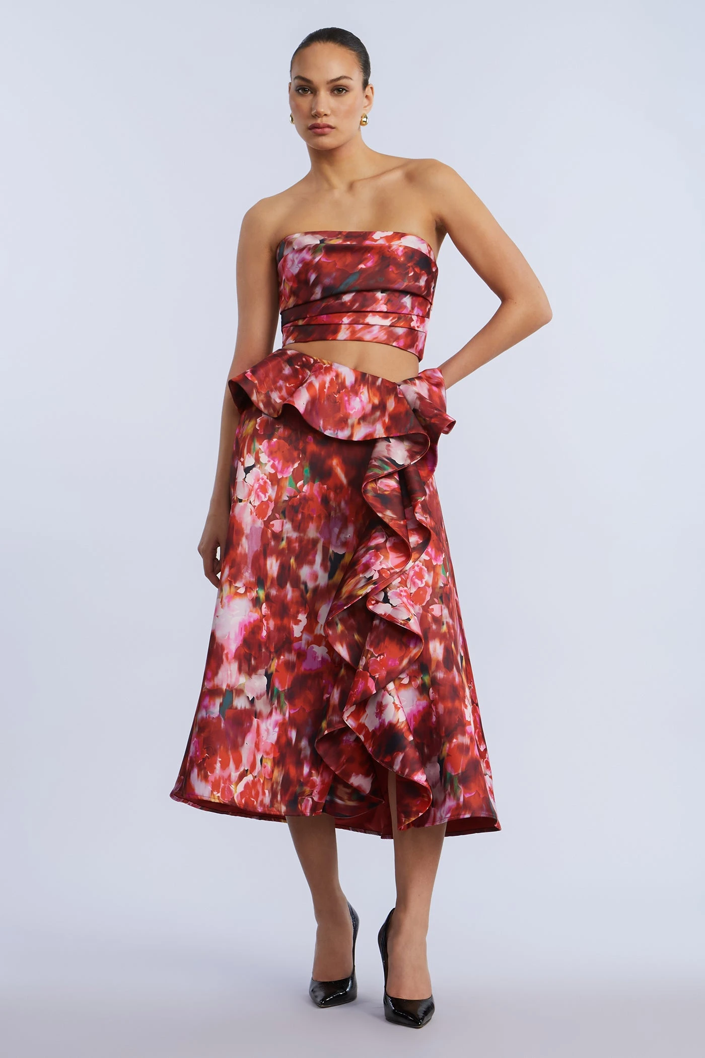 BCBGMAXAZRIA Pleated Satin Bustier 1 BCBGMAXAZRIA Pleated Satin Bustier