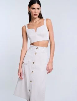 BCBGMAXAZRIA Button Front Cargo Skirt -BCBGMAXAZRIA Shop 793029 3787 5