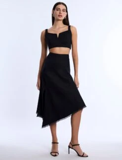 BCBGMAXAZRIA High-Slit Flared Skirt 12 BCBGMAXAZRIA High-Slit Flared Skirt -BCBGMAXAZRIA Shop 793063 199 1
