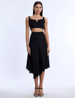 BCBGMAXAZRIA High-Slit Flared Skirt 14 BCBGMAXAZRIA High-Slit Flared Skirt -BCBGMAXAZRIA Shop 793063 199 5