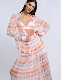 BCBGMAXAZRIA Printed Pleated Skirt 14 BCBGMAXAZRIA Printed Pleated Skirt -BCBGMAXAZRIA Shop 79314239 9246 5