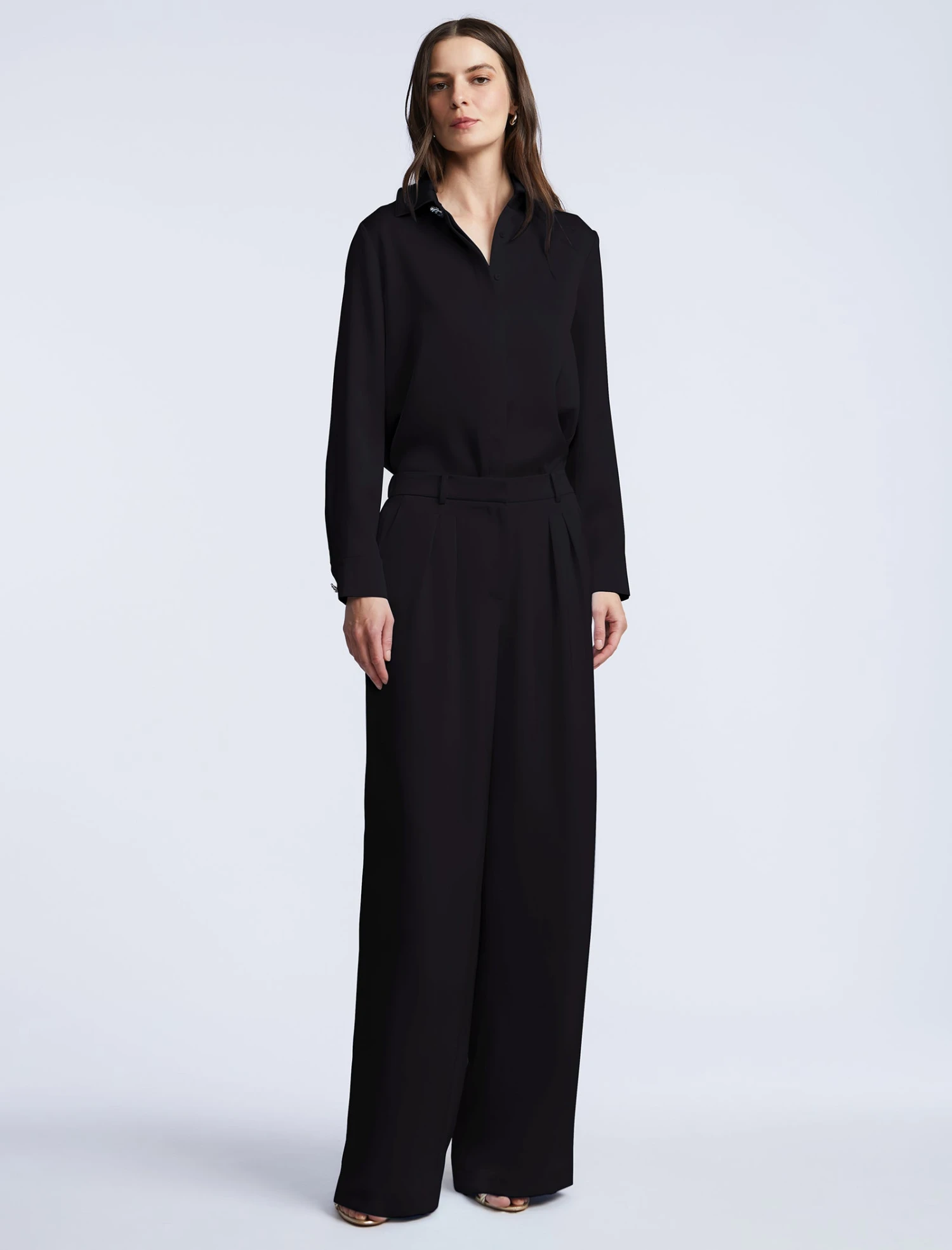 BCBGMAXAZRIA Washed Relaxed Tailored Pant 4 BCBGMAXAZRIA Washed Relaxed Tailored Pant - Image 4