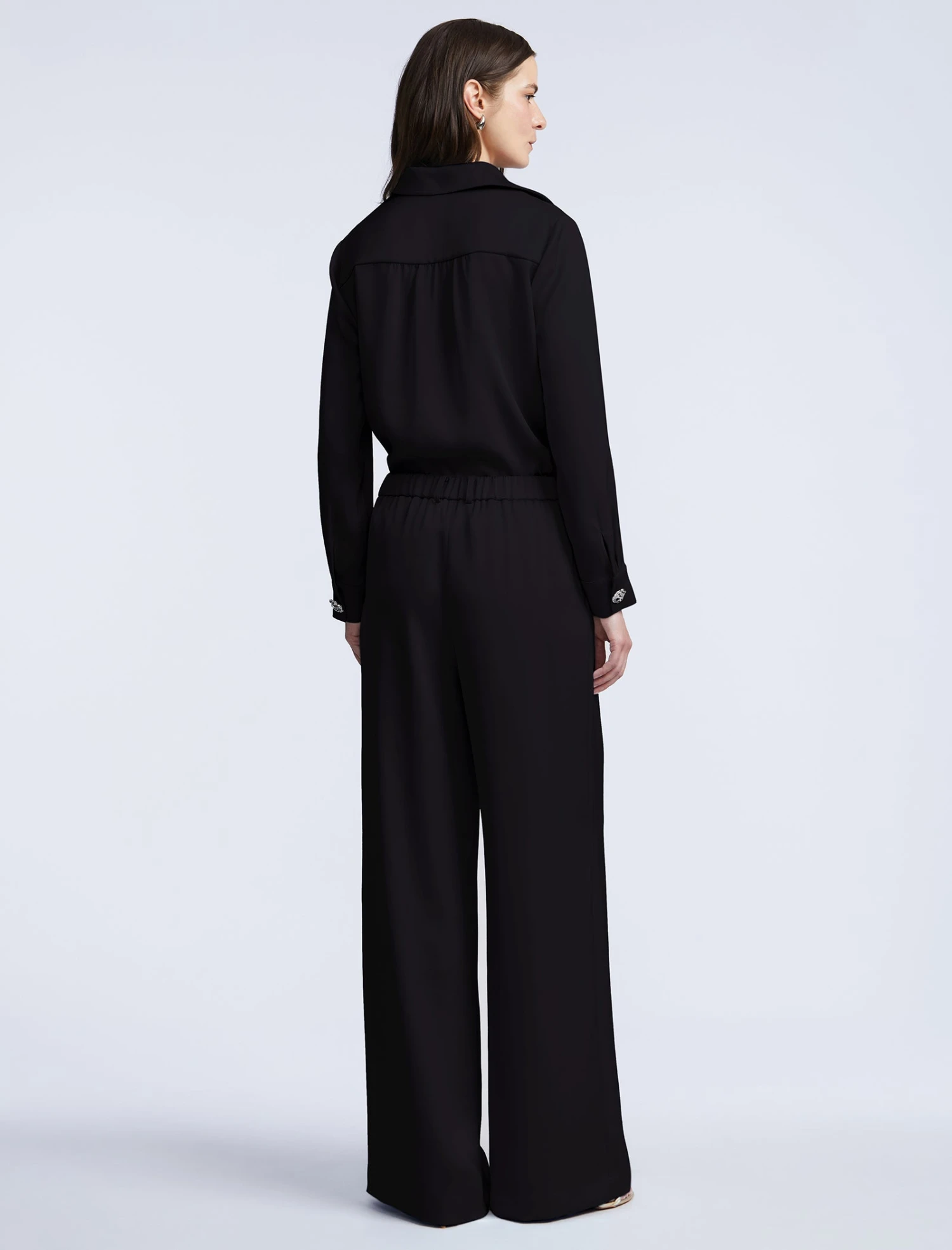 BCBGMAXAZRIA Washed Relaxed Tailored Pant 6 BCBGMAXAZRIA Washed Relaxed Tailored Pant - Image 6