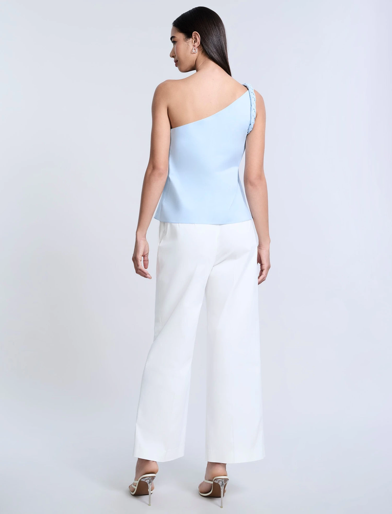 BCBGMAXAZRIA One Shoulder Braided Top 2 BCBGMAXAZRIA One Shoulder Braided Top - Image 2