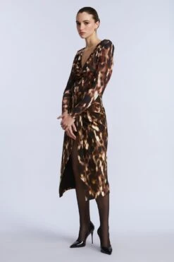 BCBGMAXAZRIA Overlap Midi Skirt -BCBGMAXAZRIA Shop 79314757 9402 3